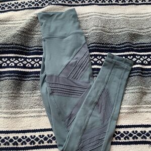 Alo Womens Moto Bleu High Waisted Leggings Size XS